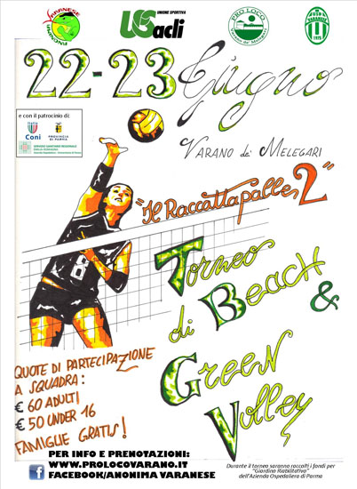 TORNEO DI BEACH E GREEN VOLLEY - IL RACCATTAPALLE 2