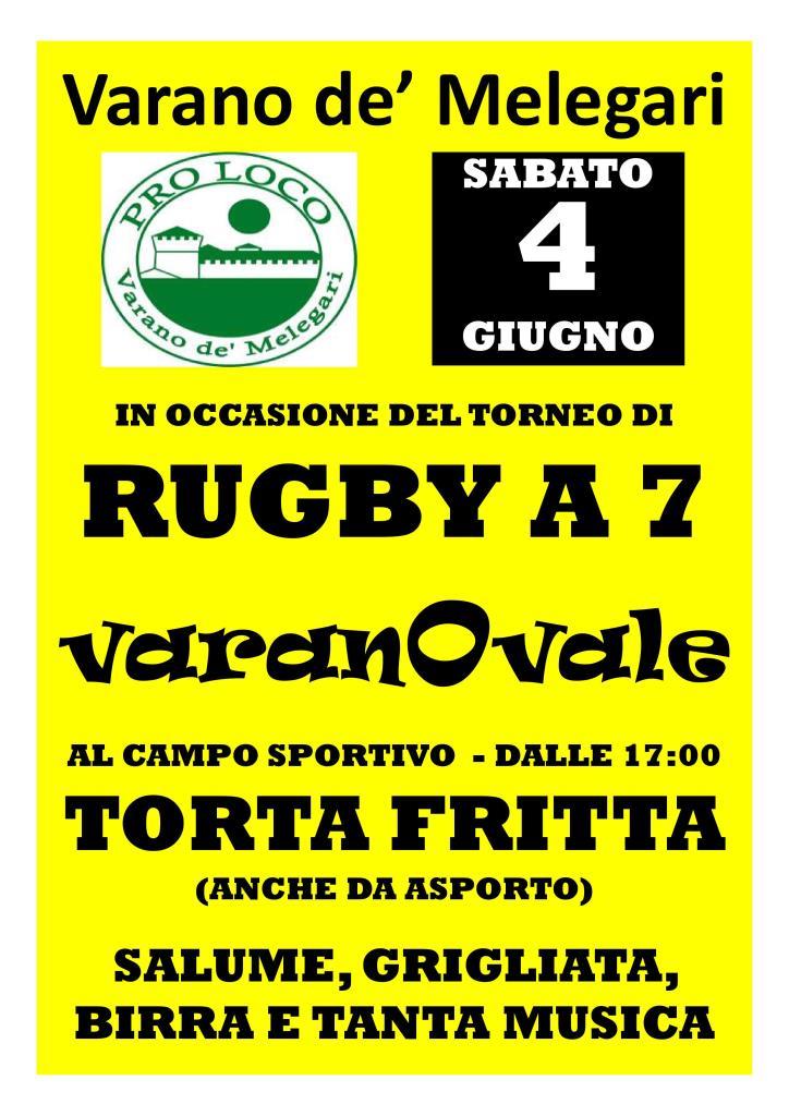 VaranOvale 2016 - torneo di rugby a 7 - locandina terzo tempo